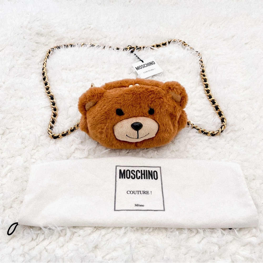 new authentic moschino teddy bear handbag